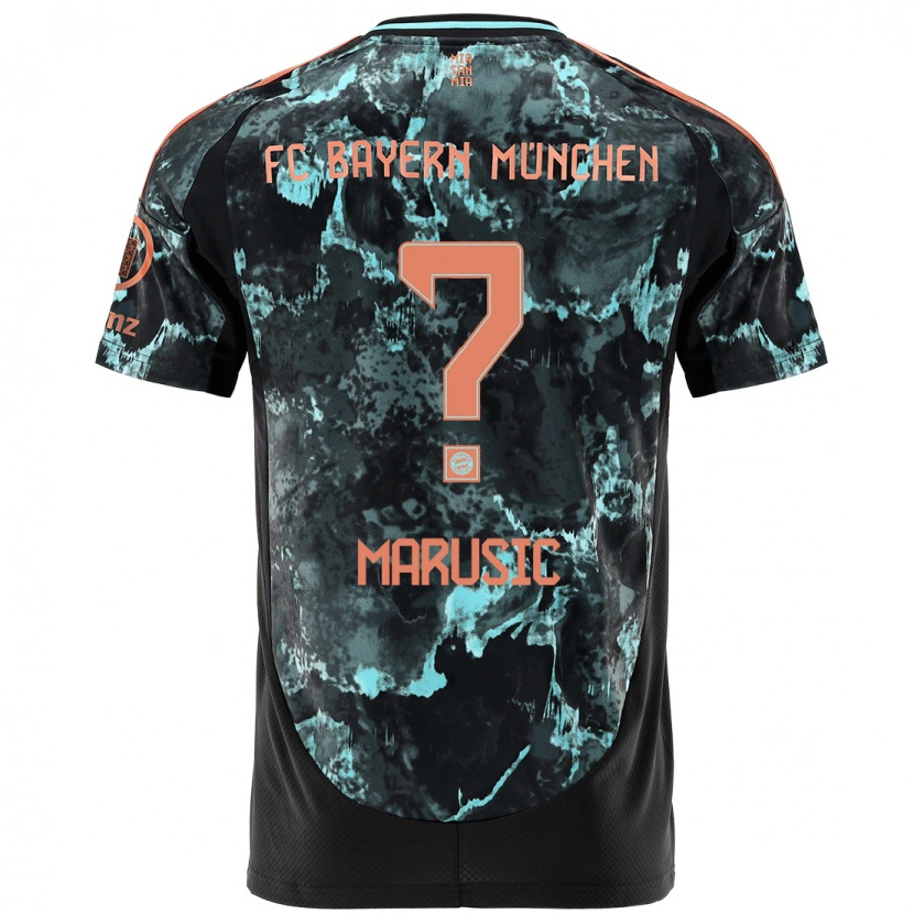 Danxen Kvinnor Gabriel Marusic #0 Svart Bortatröja Matchtröjor 2024/25 Tröjor T-Tröja