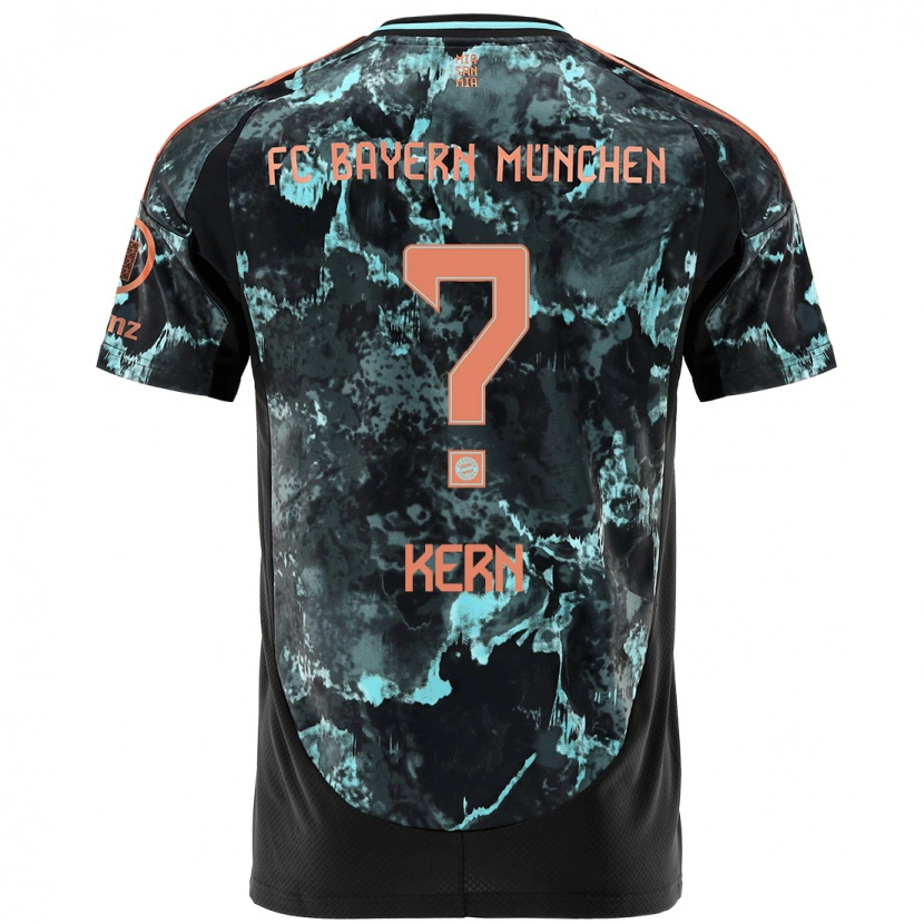Danxen Kvinnor Timo Kern #0 Svart Bortatröja Matchtröjor 2024/25 Tröjor T-Tröja