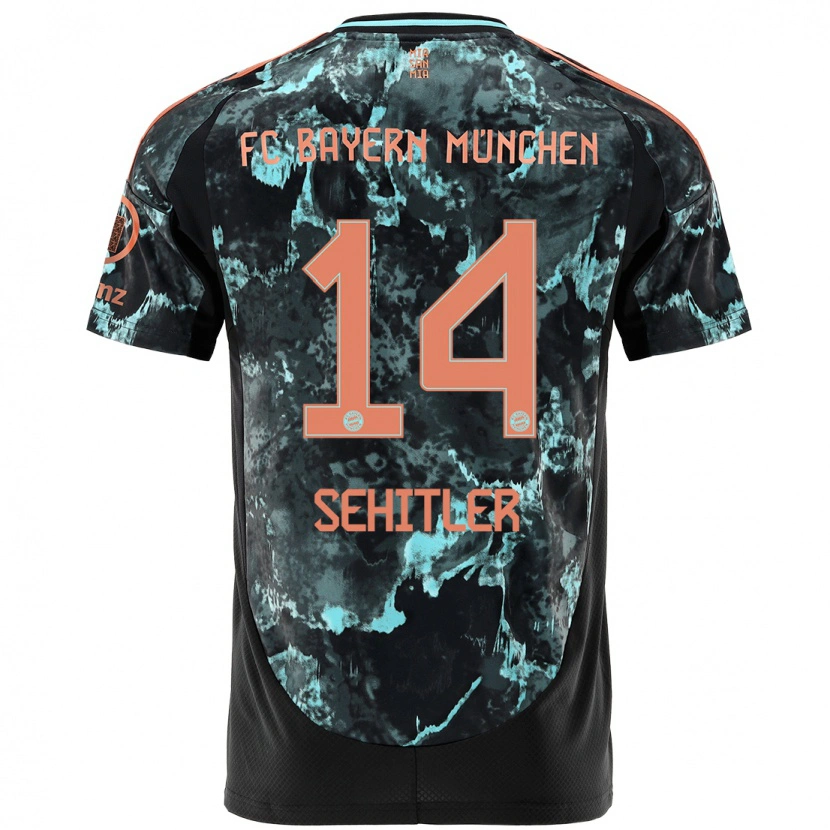 Danxen Kvinnor Alara Şehitler #14 Svart Bortatröja Matchtröjor 2024/25 Tröjor T-Tröja