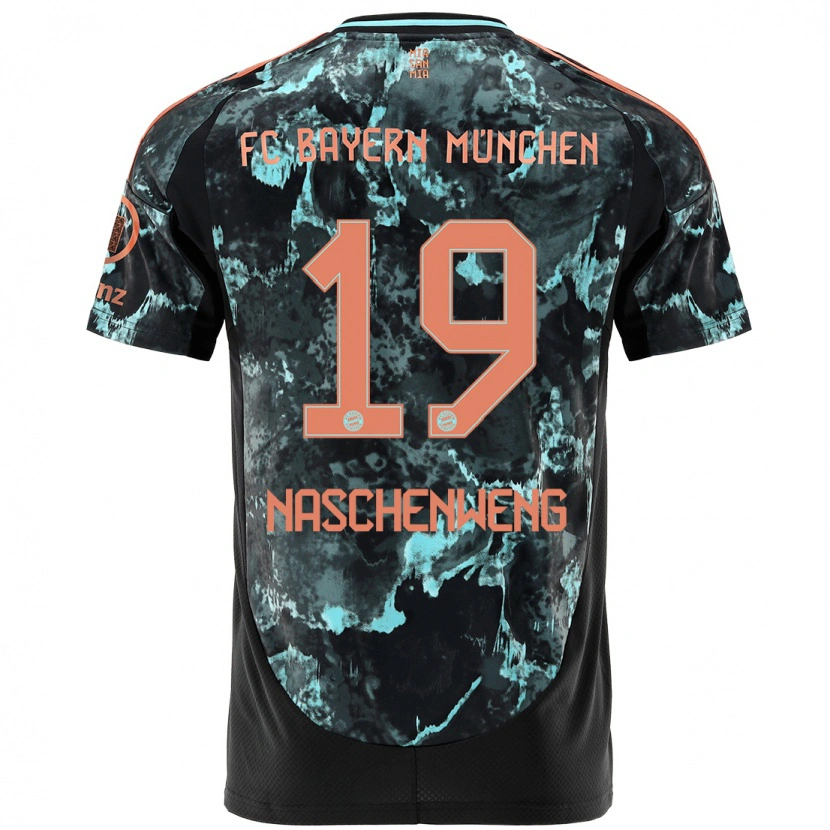 Danxen Kvinnor Katharina Naschenweng #19 Svart Bortatröja Matchtröjor 2024/25 Tröjor T-Tröja