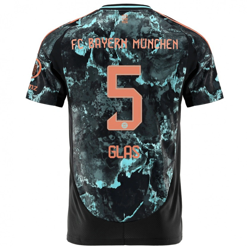 Danxen Kvinnor Hanna Glas #5 Svart Bortatröja Matchtröjor 2024/25 Tröjor T-Tröja