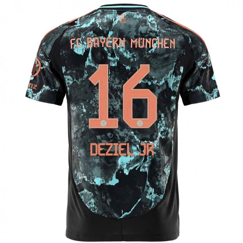 Danxen Kvinnor Robert Deziel Jr #16 Svart Bortatröja Matchtröjor 2024/25 Tröjor T-Tröja