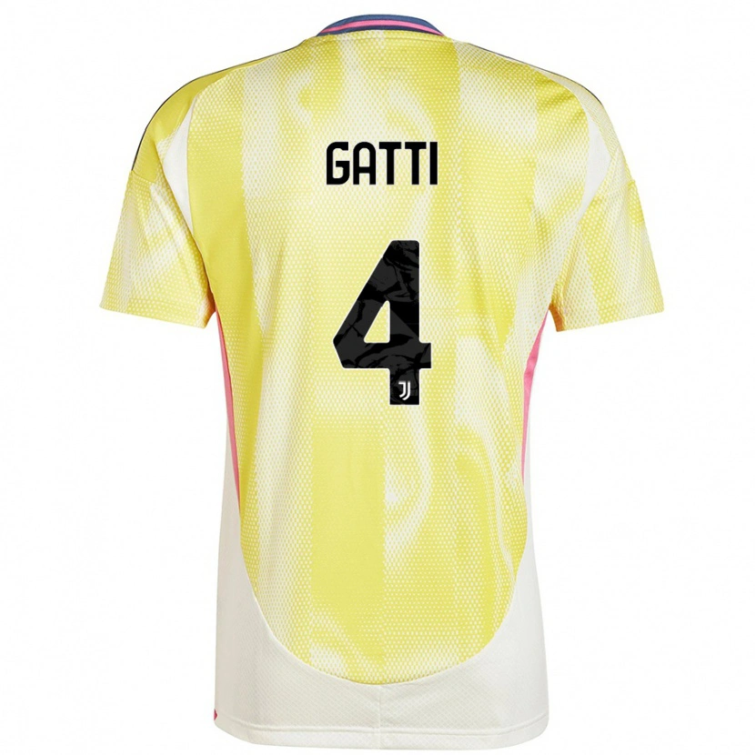 Danxen Kvinnor Federico Gatti #4 Solgul Bortatröja Matchtröjor 2024/25 Tröjor T-Tröja