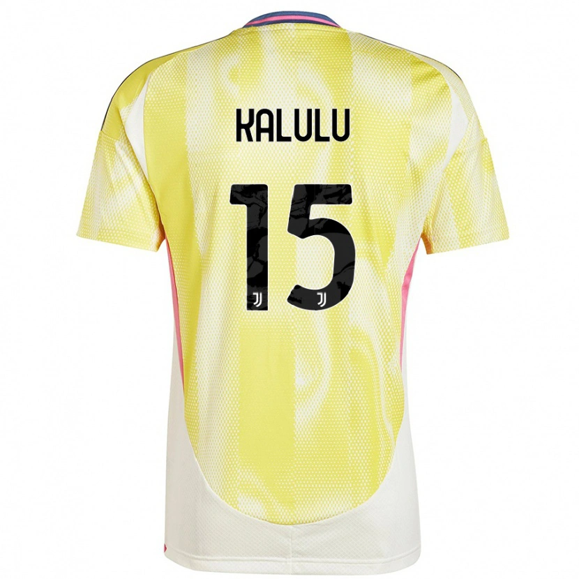 Danxen Kvinnor Pierre Kalulu #15 Solgul Bortatröja Matchtröjor 2024/25 Tröjor T-Tröja