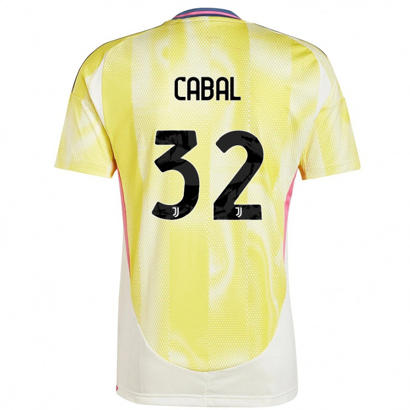 Danxen Kvinnor Juan Cabal #32 Solgul Bortatröja Matchtröjor 2024/25 Tröjor T-Tröja