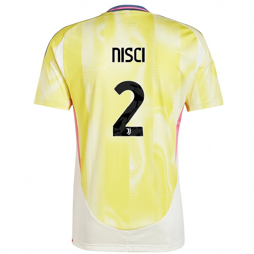 Danxen Kvinnor Alessandro Nisci #2 Solgul Bortatröja Matchtröjor 2024/25 Tröjor T-Tröja