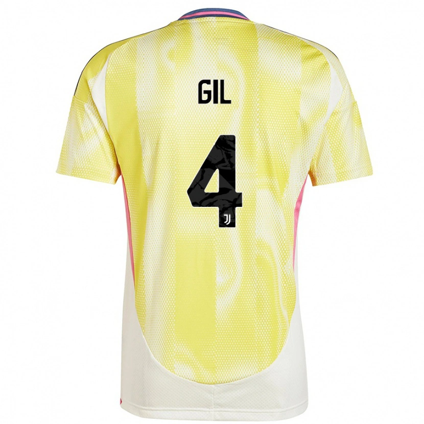 Danxen Kvinnor Javier Gil #4 Solgul Bortatröja Matchtröjor 2024/25 Tröjor T-Tröja