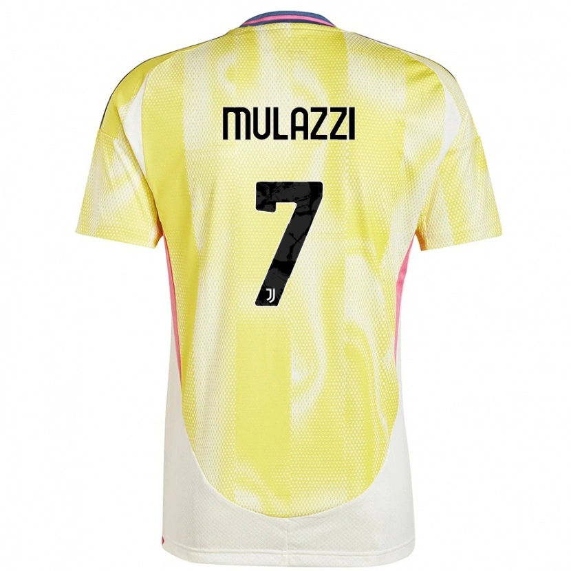 Danxen Kvinnor Gabriele Mulazzi #7 Solgul Bortatröja Matchtröjor 2024/25 Tröjor T-Tröja