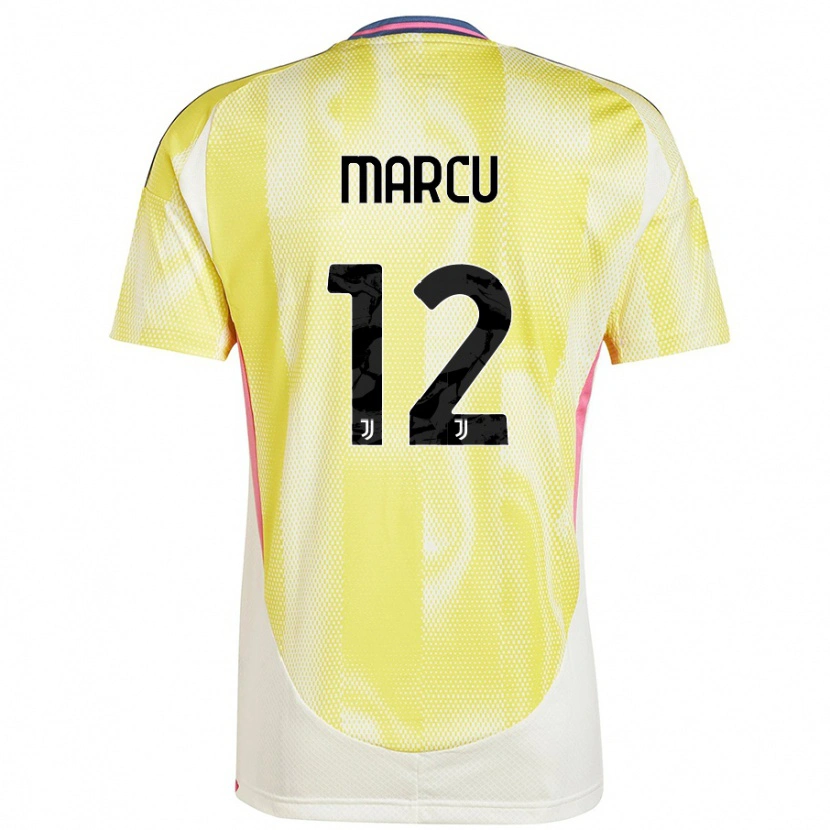 Danxen Kvinnor Alessio Marcu #12 Solgul Bortatröja Matchtröjor 2024/25 Tröjor T-Tröja