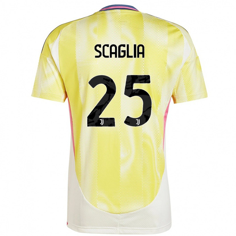 Danxen Kvinnor Simone Scaglia #25 Solgul Bortatröja Matchtröjor 2024/25 Tröjor T-Tröja