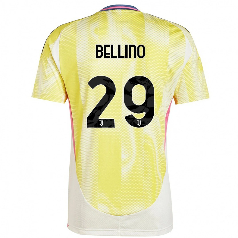 Danxen Kvinnor Filippo Bellino #29 Solgul Bortatröja Matchtröjor 2024/25 Tröjor T-Tröja