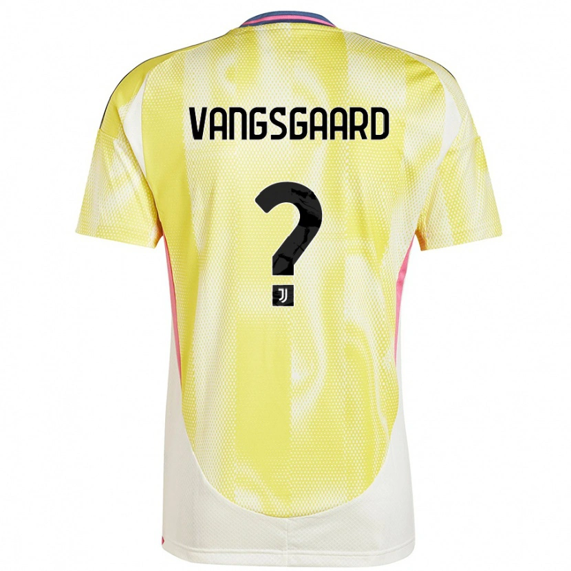 Danxen Kvinnor Amalie Vangsgaard #0 Solgul Bortatröja Matchtröjor 2024/25 Tröjor T-Tröja