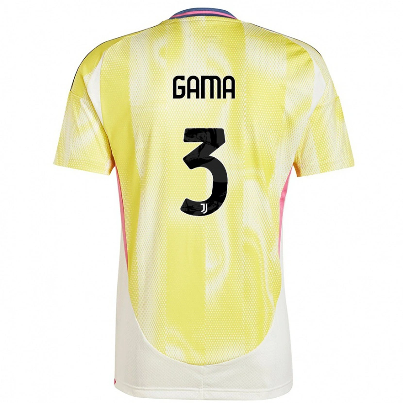 Danxen Kvinnor Sara Gama #3 Solgul Bortatröja Matchtröjor 2024/25 Tröjor T-Tröja