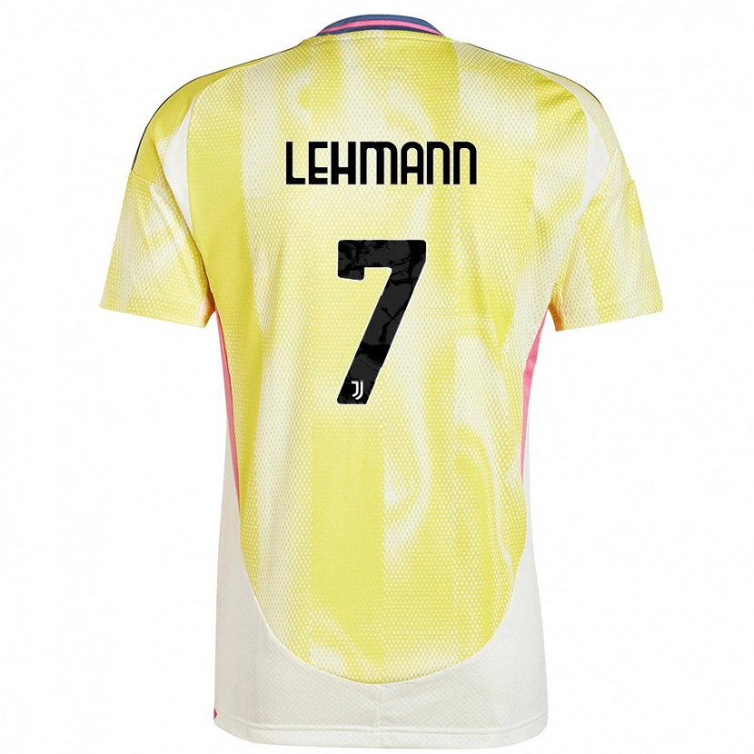 Danxen Kvinnor Alisha Lehmann #7 Solgul Bortatröja Matchtröjor 2024/25 Tröjor T-Tröja