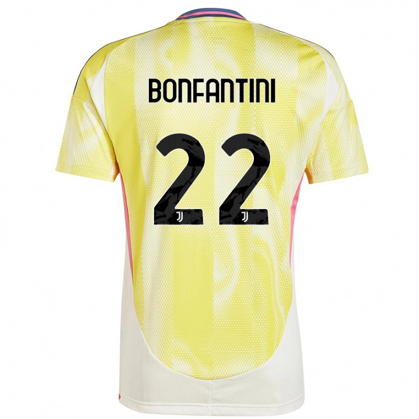 Danxen Kvinnor Agnese Bonfantini #22 Solgul Bortatröja Matchtröjor 2024/25 Tröjor T-Tröja
