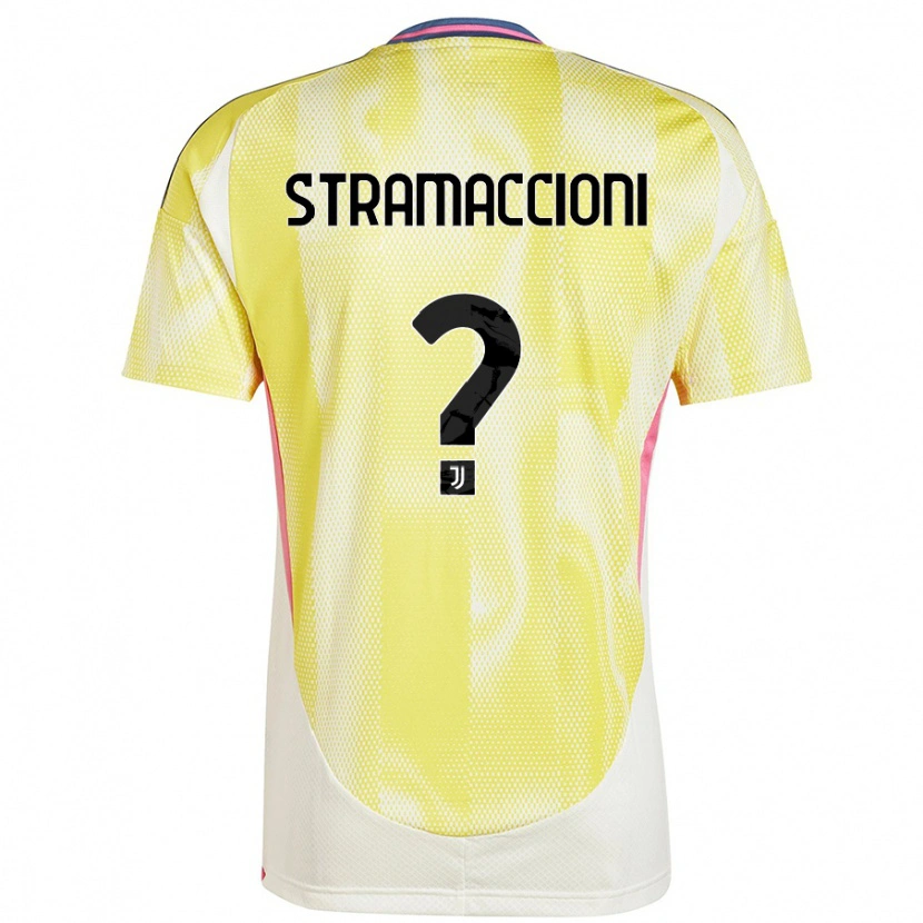 Danxen Kvinnor Diego Stramaccioni #0 Solgul Bortatröja Matchtröjor 2024/25 Tröjor T-Tröja