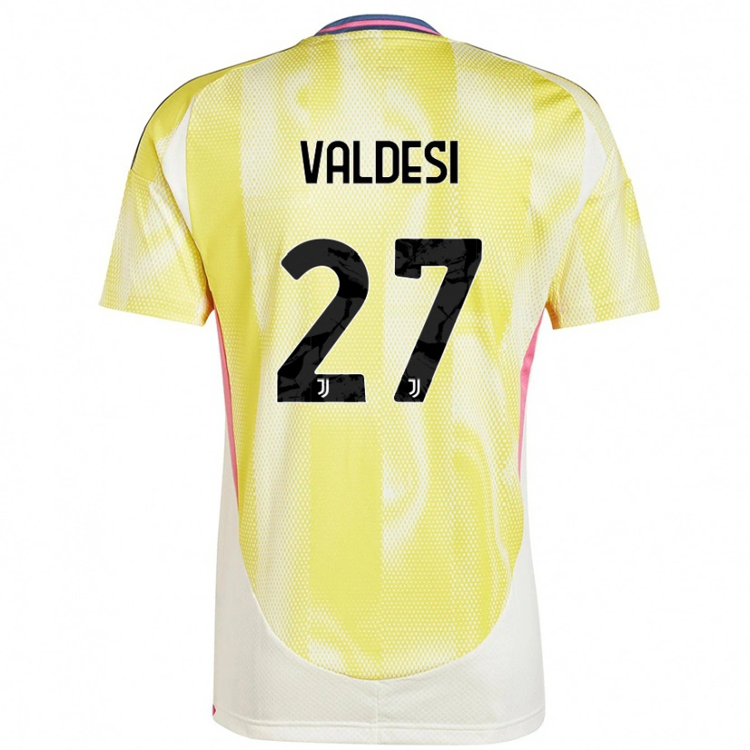 Danxen Kvinnor Andrea Valdesi #27 Solgul Bortatröja Matchtröjor 2024/25 Tröjor T-Tröja