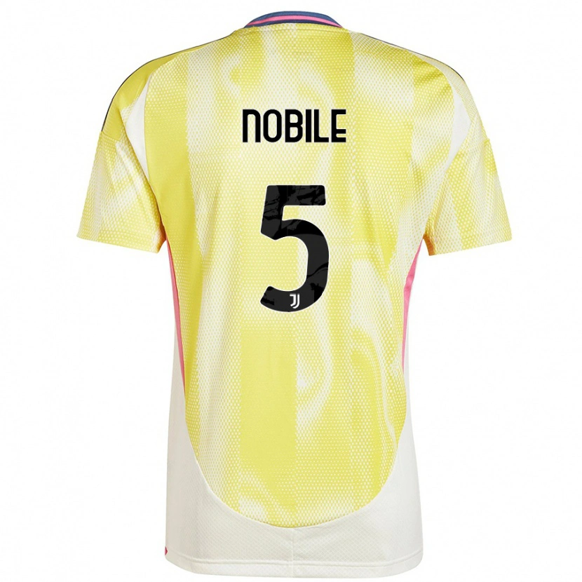Danxen Kvinnor Riccardo Nobile #5 Solgul Bortatröja Matchtröjor 2024/25 Tröjor T-Tröja