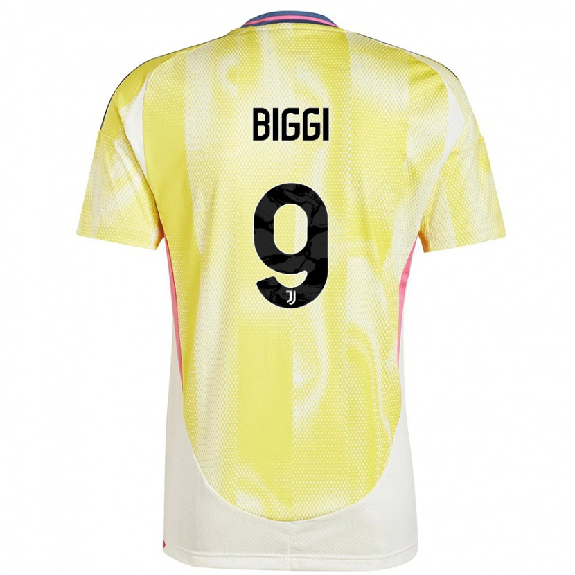 Danxen Kvinnor Silvano Biggi #9 Solgul Bortatröja Matchtröjor 2024/25 Tröjor T-Tröja