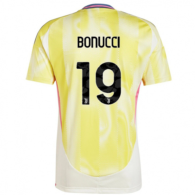 Danxen Kvinnor Leonardo Bonucci #19 Solgul Bortatröja Matchtröjor 2024/25 Tröjor T-Tröja
