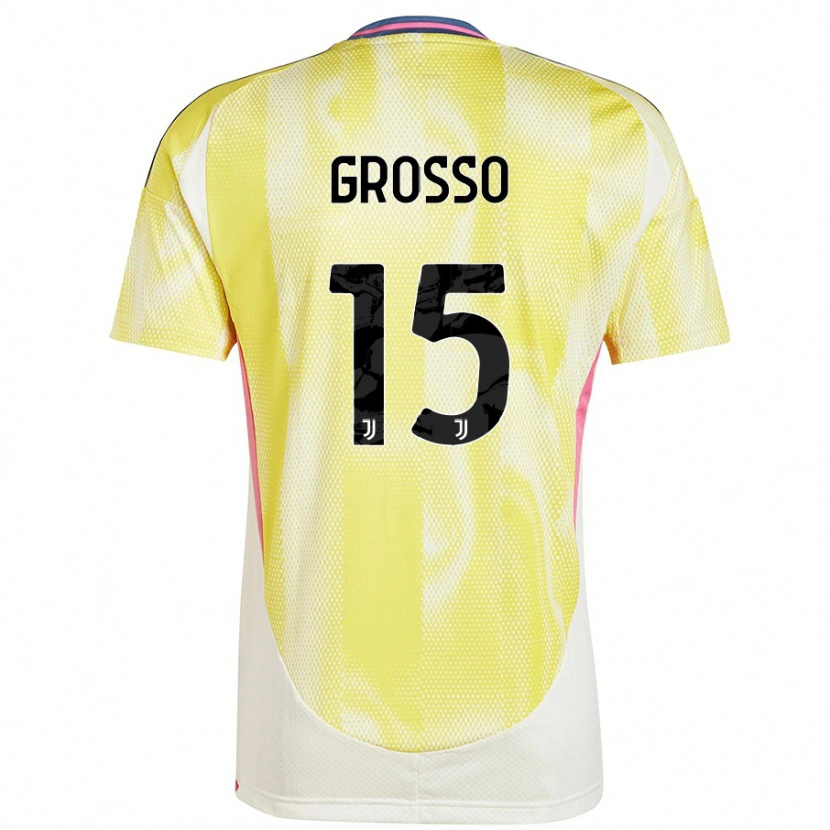 Danxen Kvinnor Julia Grosso #15 Solgul Bortatröja Matchtröjor 2024/25 Tröjor T-Tröja