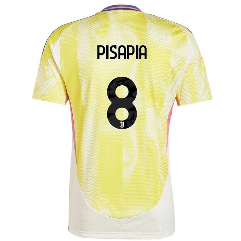Danxen Kvinnor Luciano Pisapia #8 Solgul Bortatröja Matchtröjor 2024/25 Tröjor T-Tröja