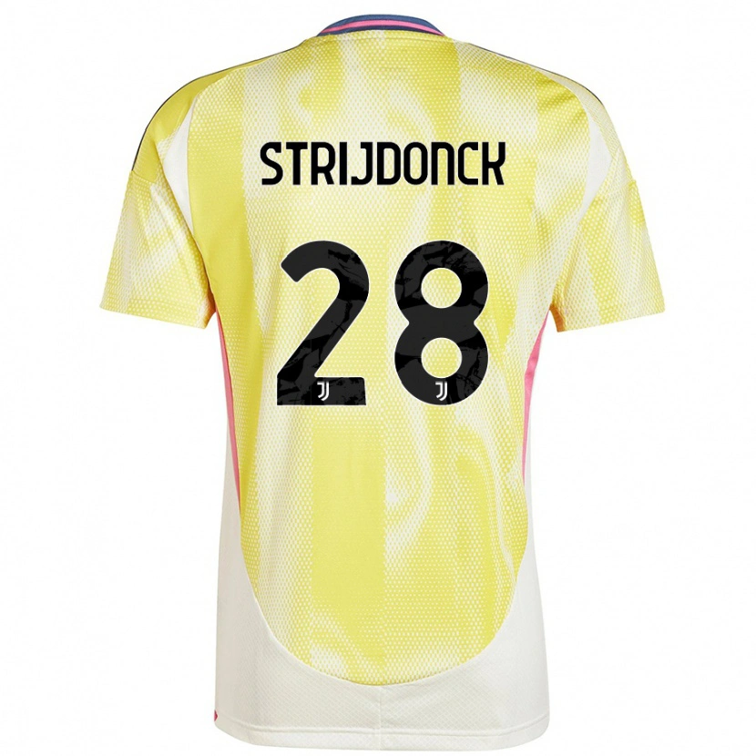 Danxen Kvinnor Bayron Strijdonck #28 Solgul Bortatröja Matchtröjor 2024/25 Tröjor T-Tröja