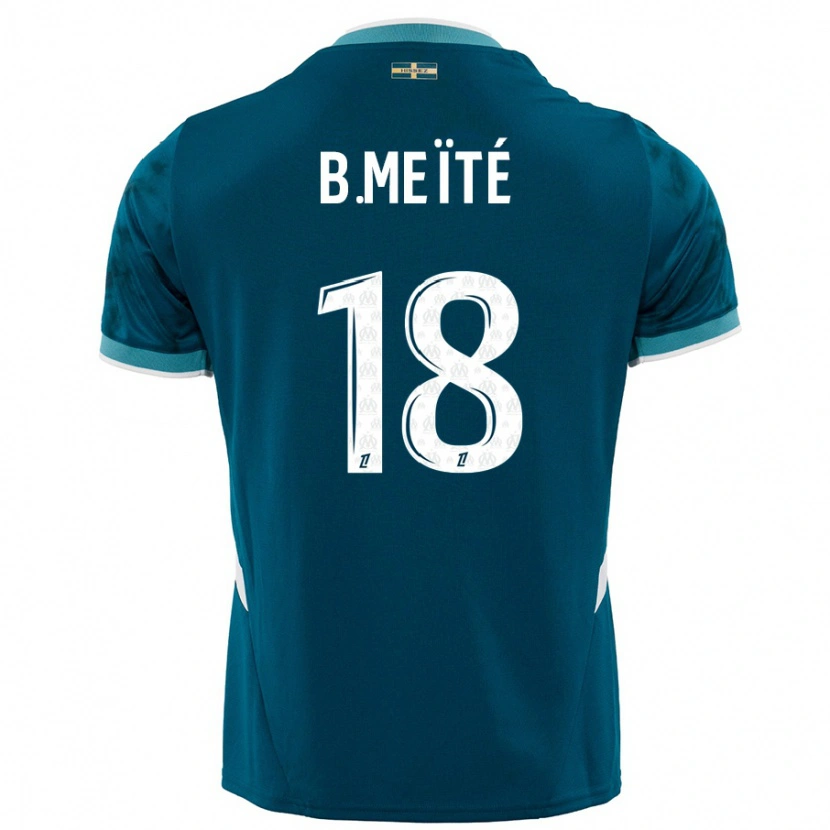Danxen Kvinnor Bamo Meïté #18 Turkosblå Bortatröja Matchtröjor 2024/25 Tröjor T-Tröja