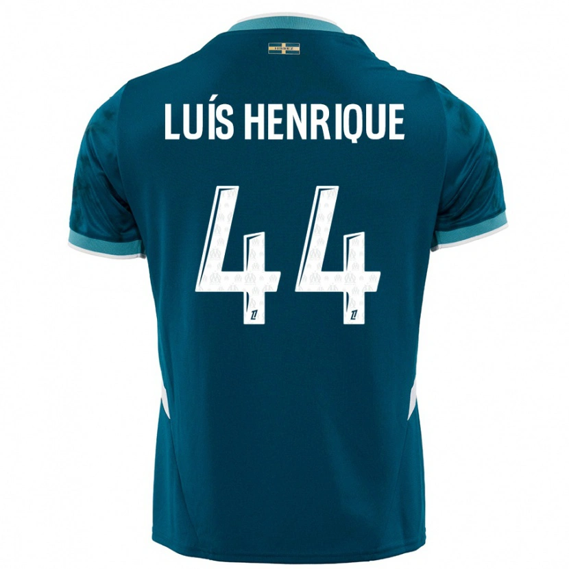 Danxen Kvinnor Luis Henrique #44 Turkosblå Bortatröja Matchtröjor 2024/25 Tröjor T-Tröja