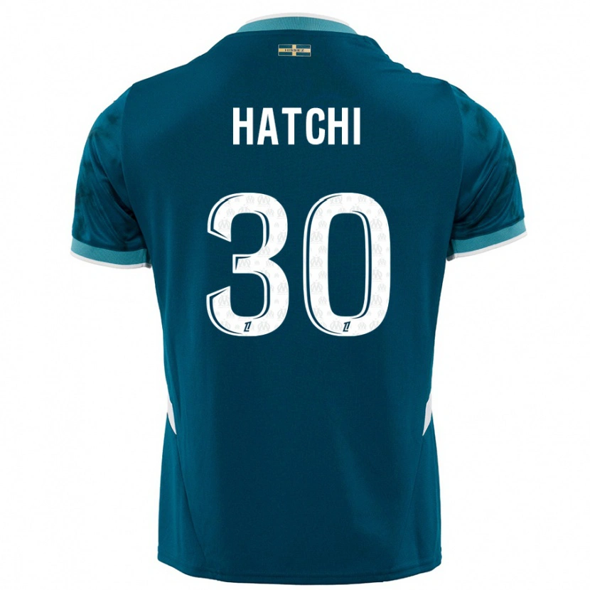 Danxen Kvinnor Anaïs Hatchi #30 Turkosblå Bortatröja Matchtröjor 2024/25 Tröjor T-Tröja