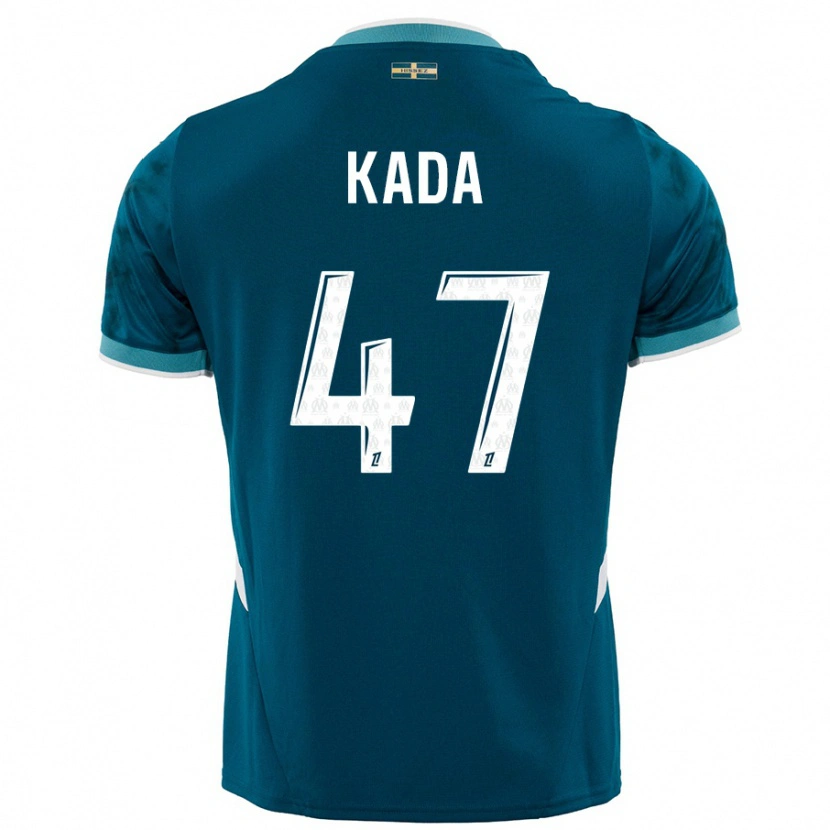 Danxen Kvinnor Joakim Kada #47 Turkosblå Bortatröja Matchtröjor 2024/25 Tröjor T-Tröja