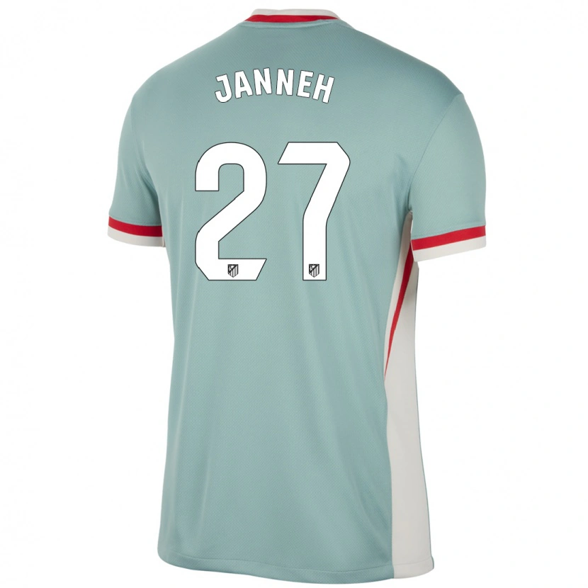 Danxen Kvinnor Omar Janneh #27 Ljus Beige Blå Bortatröja Matchtröjor 2024/25 Tröjor T-Tröja