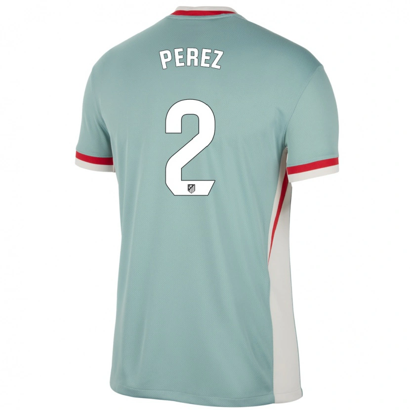 Danxen Kvinnor Xènia Pérez #2 Ljus Beige Blå Bortatröja Matchtröjor 2024/25 Tröjor T-Tröja