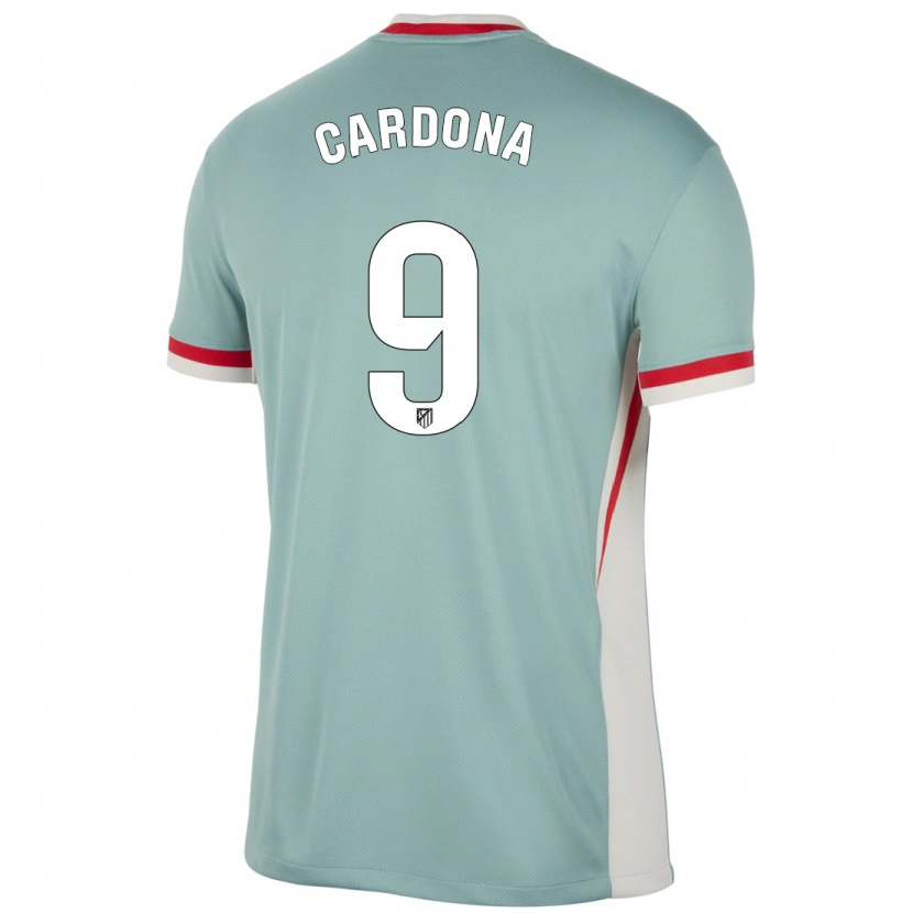 Danxen Kvinnor Marta Cardona #9 Ljus Beige Blå Bortatröja Matchtröjor 2024/25 Tröjor T-Tröja