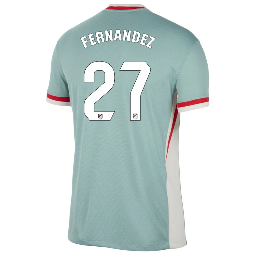Danxen Kvinnor Alexia Fernández #27 Ljus Beige Blå Bortatröja Matchtröjor 2024/25 Tröjor T-Tröja