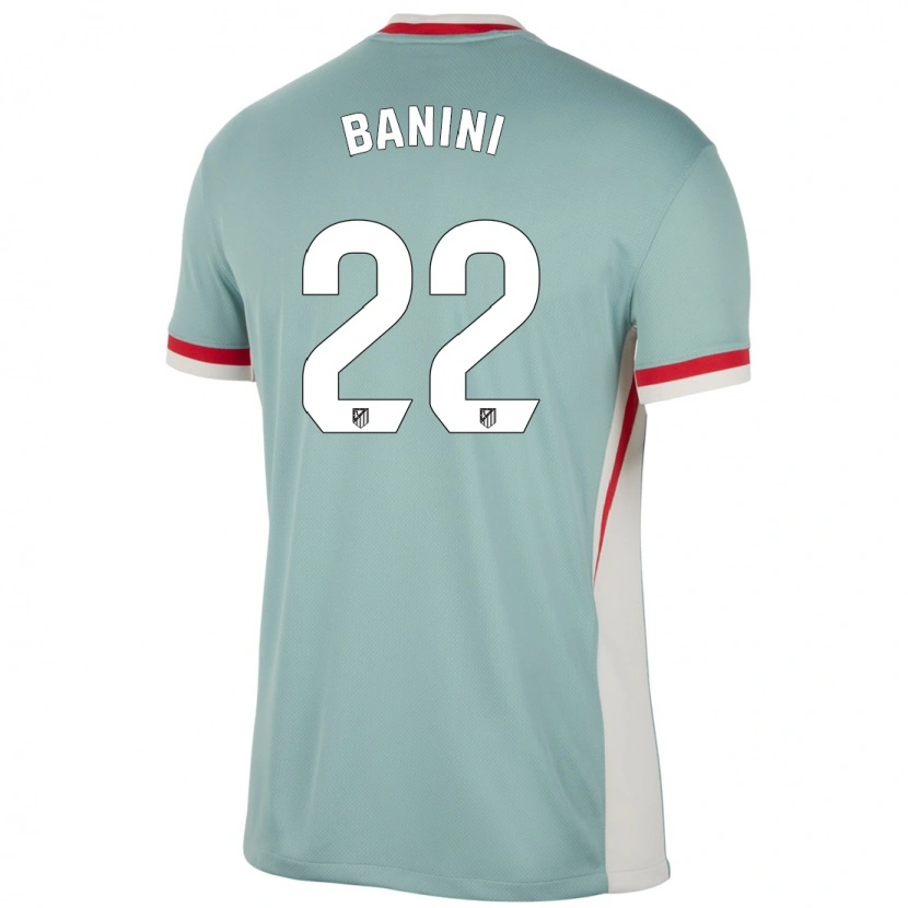 Danxen Kvinnor Estefania Banini #22 Ljus Beige Blå Bortatröja Matchtröjor 2024/25 Tröjor T-Tröja