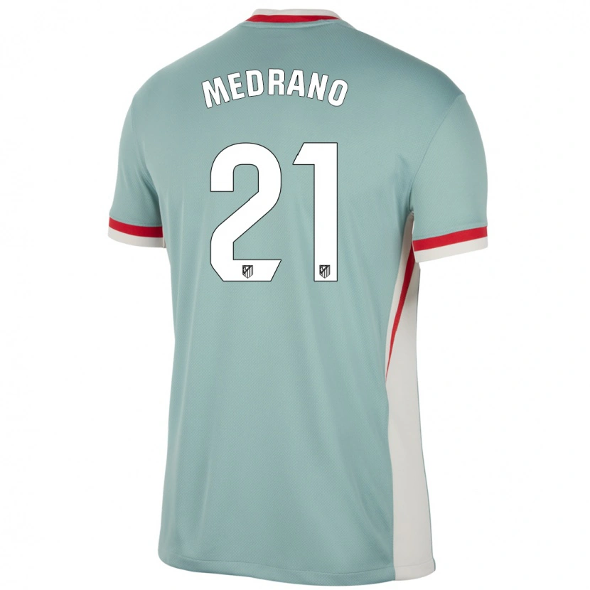 Danxen Kvinnor Fernando Medrano #21 Ljus Beige Blå Bortatröja Matchtröjor 2024/25 Tröjor T-Tröja