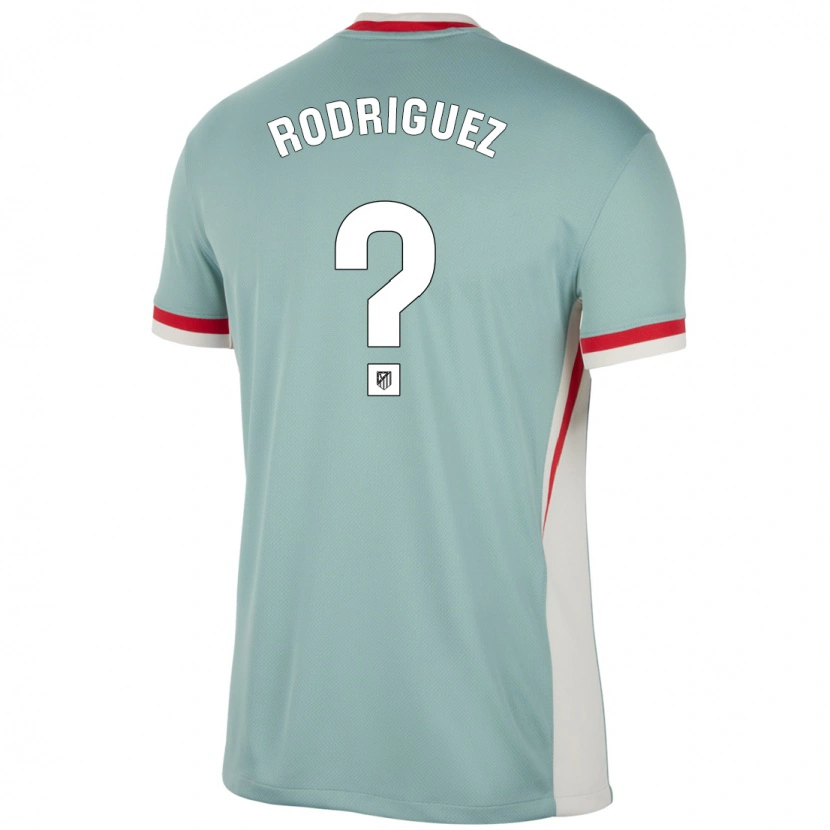 Danxen Kvinnor Adrian Rodriguez #0 Ljus Beige Blå Bortatröja Matchtröjor 2024/25 Tröjor T-Tröja