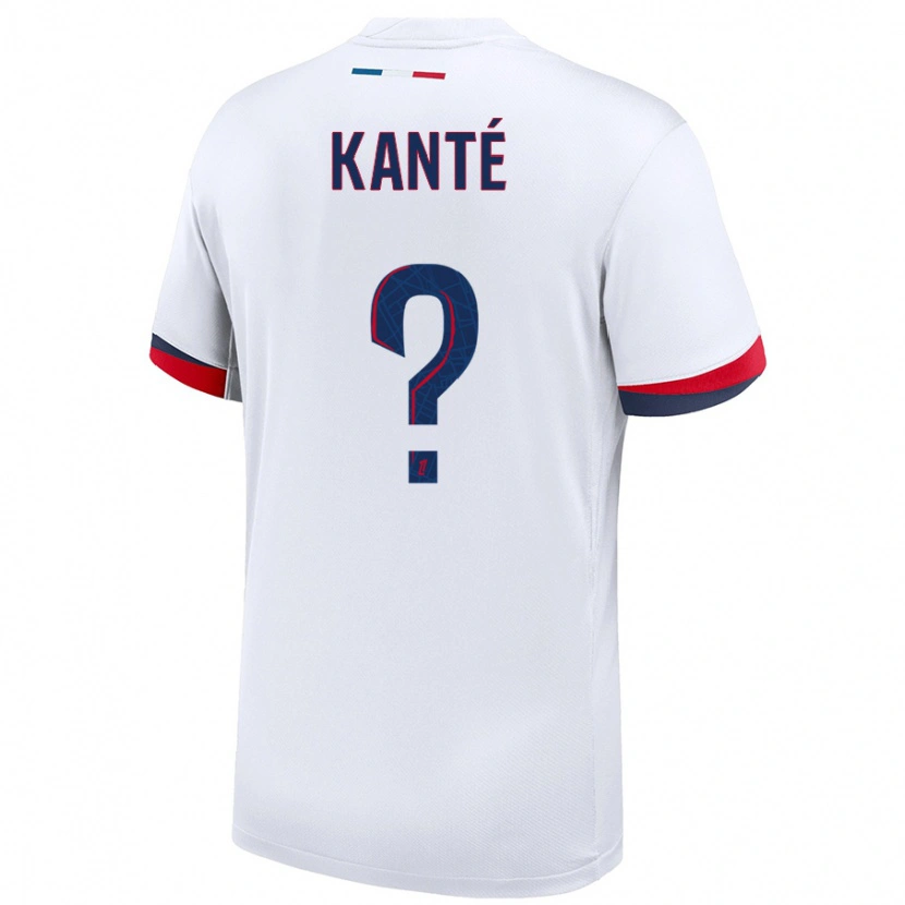 Danxen Kvinnor Nahil Kanté #0 Vit Blå Röd Bortatröja Matchtröjor 2024/25 Tröjor T-Tröja