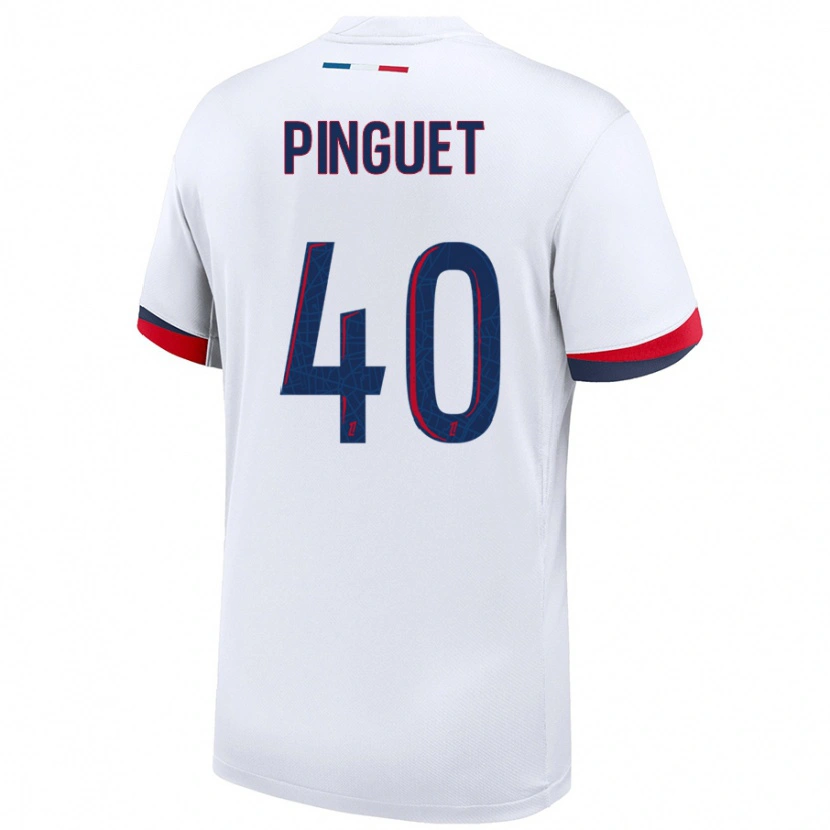 Danxen Kvinnor Alice Pinguet #40 Vit Blå Röd Bortatröja Matchtröjor 2024/25 Tröjor T-Tröja