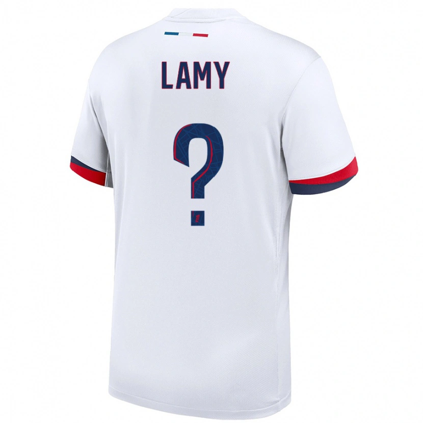 Danxen Kvinnor Hugo Lamy #0 Vit Blå Röd Bortatröja Matchtröjor 2024/25 Tröjor T-Tröja
