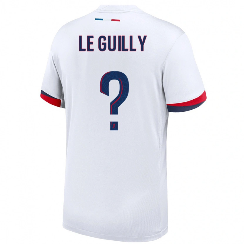 Danxen Kvinnor Eden Le Guilly #0 Vit Blå Röd Bortatröja Matchtröjor 2024/25 Tröjor T-Tröja