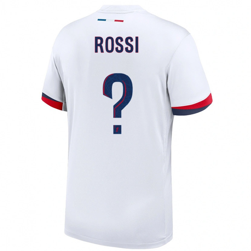 Danxen Kvinnor Fanny Rossi #0 Vit Blå Röd Bortatröja Matchtröjor 2024/25 Tröjor T-Tröja