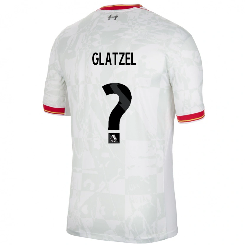 Danxen Kvinnor Paul Glatzel #0 Vit Röd Svart Tredjesatsen Matchtröjor 2024/25 Tröjor T-Tröja