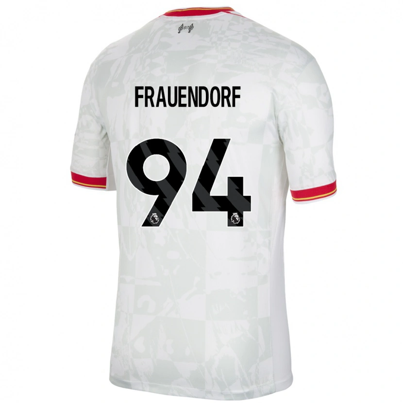 Danxen Kvinnor Melkamu Frauendorf #94 Vit Röd Svart Tredjesatsen Matchtröjor 2024/25 Tröjor T-Tröja