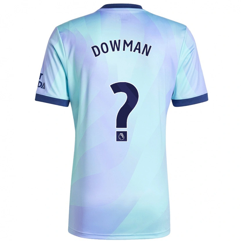 Danxen Kvinnor Max Dowman #0 Aqua Tredjesatsen Matchtröjor 2024/25 Tröjor T-Tröja