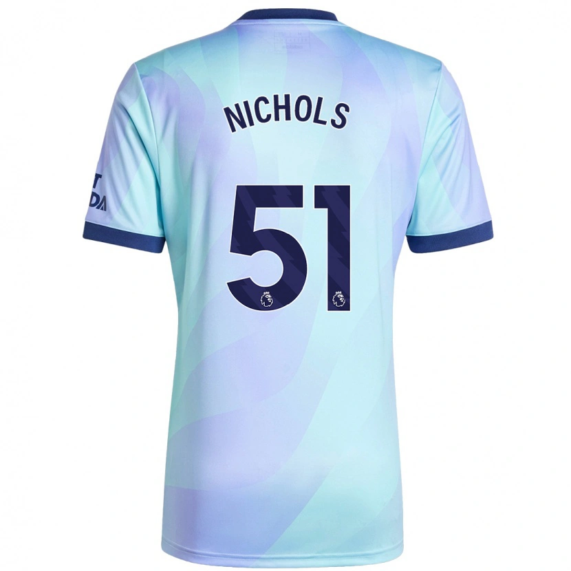 Danxen Kvinnor Josh Nichols #51 Aqua Tredjesatsen Matchtröjor 2024/25 Tröjor T-Tröja