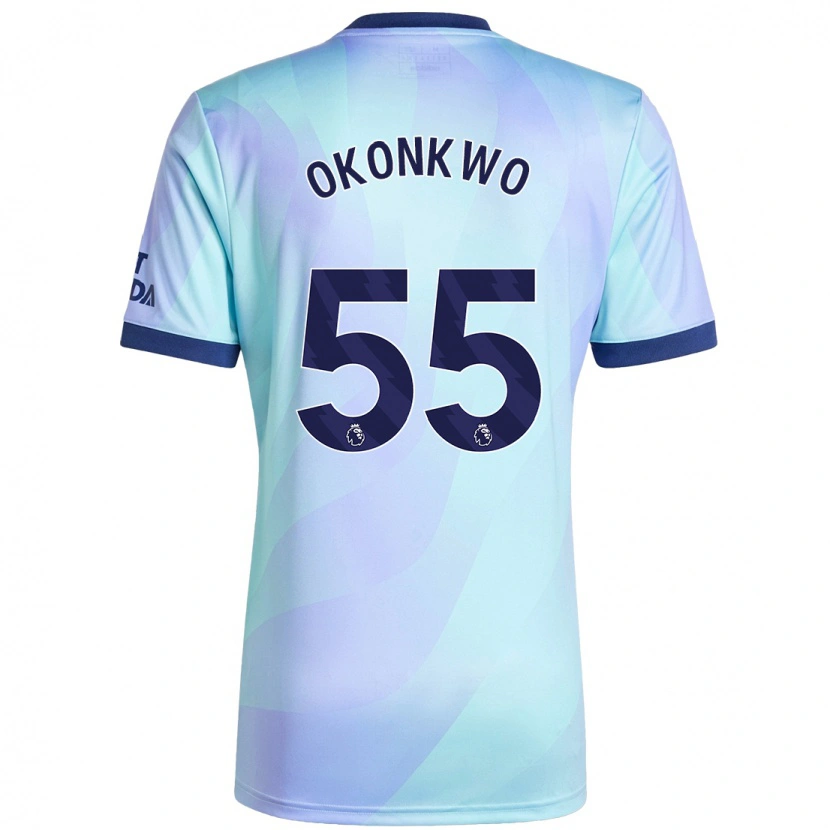 Danxen Kvinnor Brian Okonkwo #55 Aqua Tredjesatsen Matchtröjor 2024/25 Tröjor T-Tröja