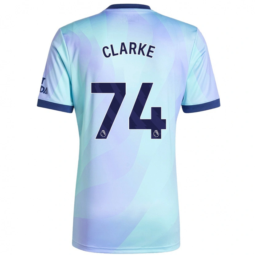 Danxen Kvinnor Brayden Clarke #74 Aqua Tredjesatsen Matchtröjor 2024/25 Tröjor T-Tröja