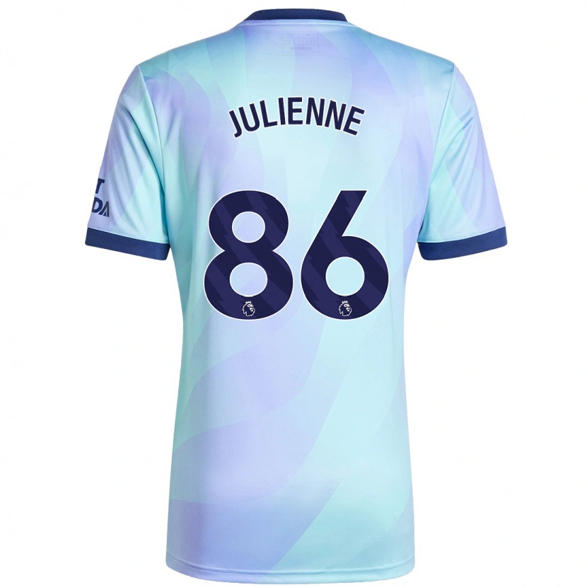 Danxen Kvinnor Theo Julienne #86 Aqua Tredjesatsen Matchtröjor 2024/25 Tröjor T-Tröja